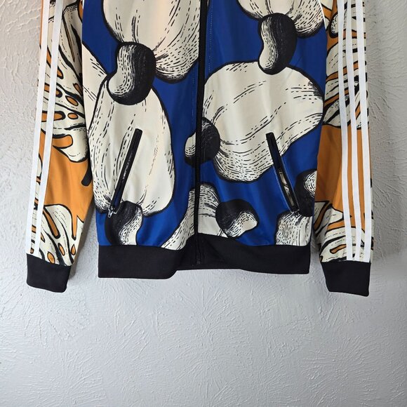 Adidas Farm Rio Superstar Track Jacket Multicolor Artsy Full Print Athletic Top - Picture 4 of 13